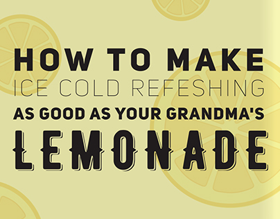 How to make Lemonade Magazine Spread