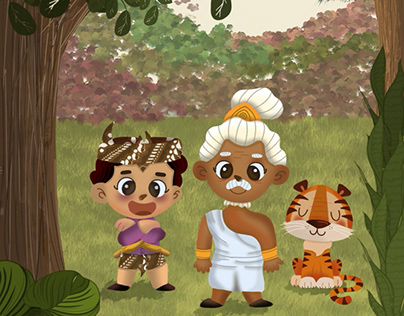 Empu Sakti and Little Lion