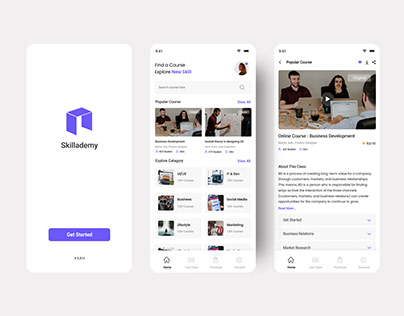 Skillademy Mobile App Design