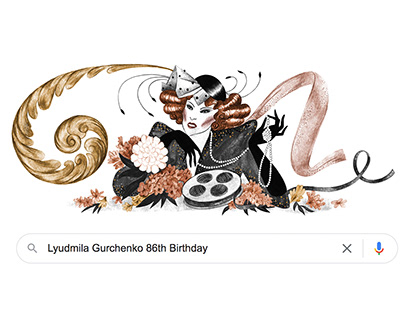Google Doodle Lyudmila Gurchenko's 86th Birthday