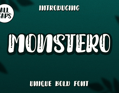 Monstero - Display Font