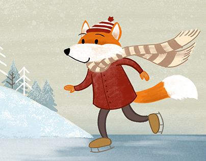Project thumbnail - Ice Skater Fox - Children's Book Project