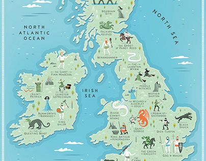 Myths & Legends of the British Isles Map