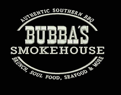 Bubbas Smokehouse digitize logo