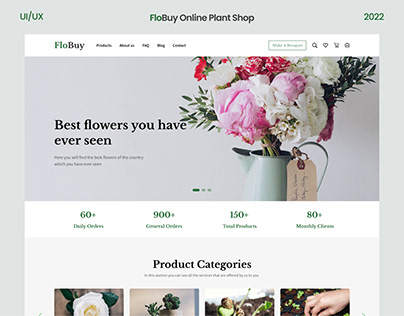 FloBuy Online Plant & Flower Shop UX/UI