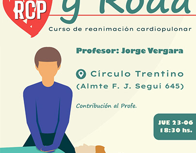 Flyer Publicidad de curso RCP