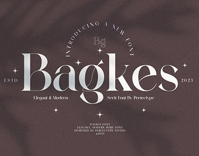 Bagkes Elegant Serif Font Typeface