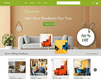 Furniture landing page | E-commerce landing page