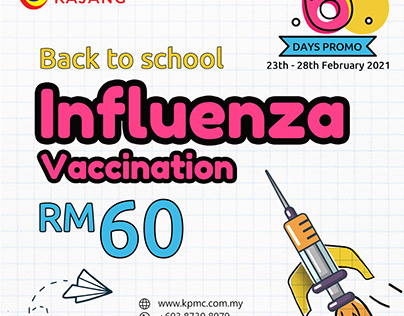 KPMC Kajang - Influenza Vaccination Promotion Poster
