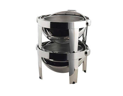 Ibis Stackable Round Roll Top Chafing Dish