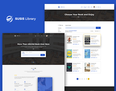 Susis Library - PSD Template