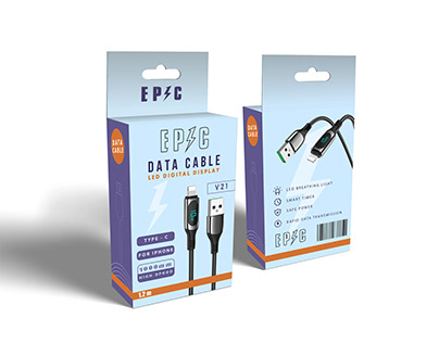 Data cable concept (Full packaging box design)