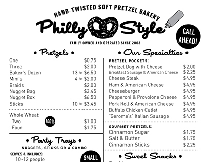 Philly Style Soft Pretzel Bakery