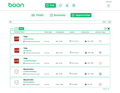 Boon Referral Marketplace: Platform
