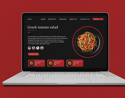 Food Landing Page Design