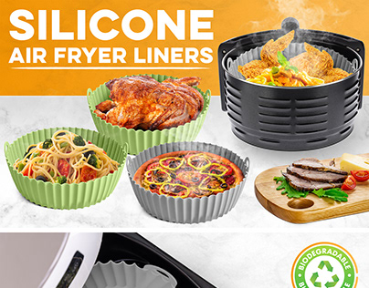 Amazon EBC / A+ Content Silicone Air Fryer Liners