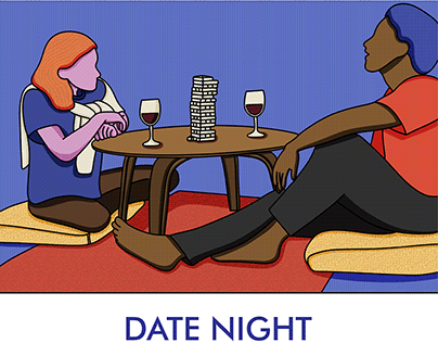 Editorial Illustration: Jenja Date Night