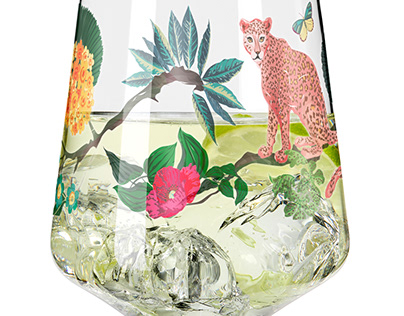 Ritzenhoff Leopard Glass design