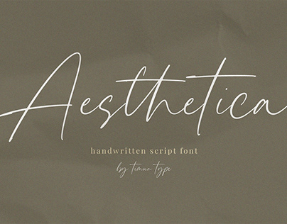 Aesthetica Handwritten Script Font