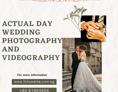 Actual Day Wedding Photography and Videography