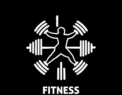 simple abstract fitness logo design template