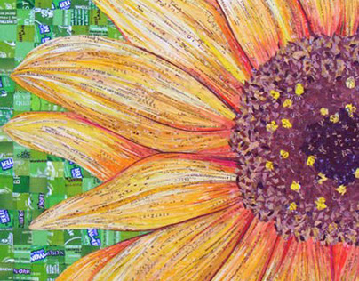 Sunflower – Made with Recycled Material