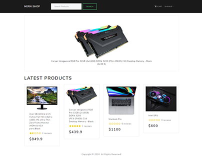 Ecommerce Website build with MERN stack