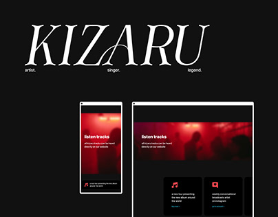 kizaru | website concept