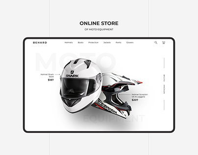 Online store of moto equipment