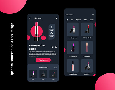 Lipsticks App Design