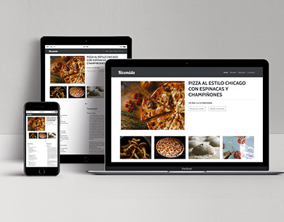 Maqueta - sitio web de Cocina