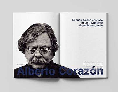 Revista, entrevista a Alberto Corazón