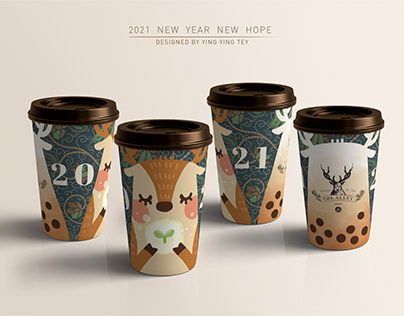 Milk Tea Paper Cup Design // The Alley