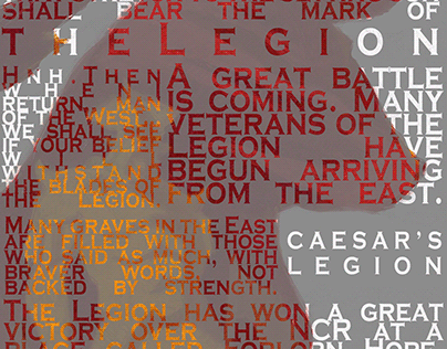 Font poster (from "Caesar's Legion" poster)