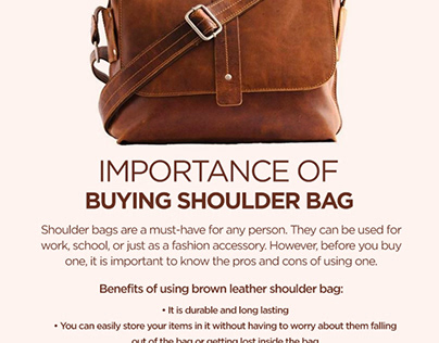 Importance of Buying a Shoulder Bag