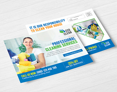 House Cleaning Services Eddm Postcard Template