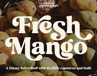 Fresh Mango - Retro Serif Font