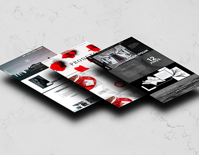 Project thumbnail - 3 Website Layouts