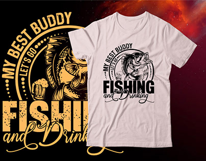 fishing T-shirt design