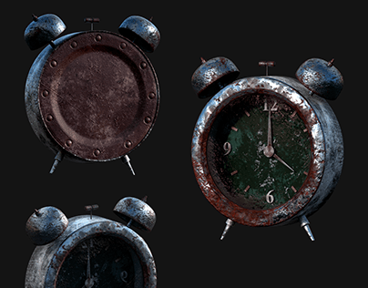 3D Modeling l Rusted Alarm Clock