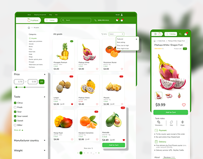 E-Commerce UI/UX Design | Fruit Planet