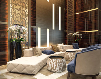 Commercial Interior Design Rendering for Hotel Project