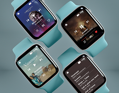 Smartwatch Music Player UI Design