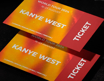 "Kanye West" Concert Poster Design