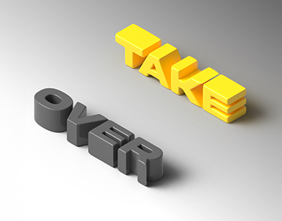 Take Over (Illustrator 3D Text Effect)