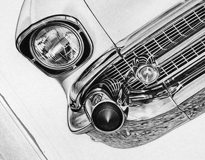 1957 Chevrolet Bel Air | Realistic Drawing