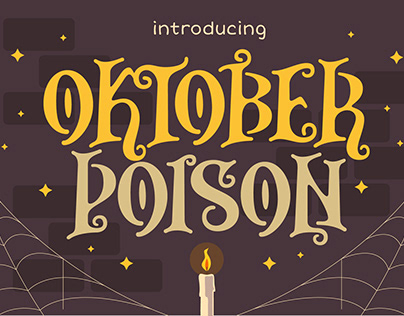 Oktober Poison - Dsiplay Halloween Font