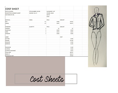 cost sheet/ bill of materials