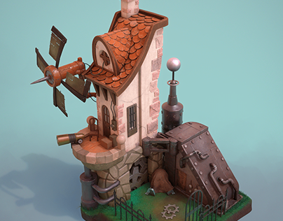 Mechanic's House (3D modelling and texturing)