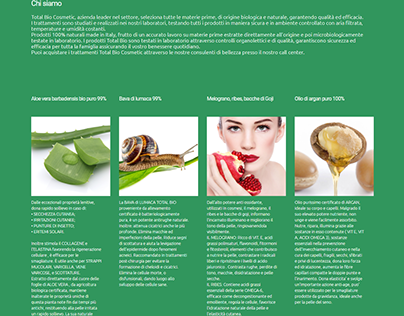 Total Bio Cosmetic website